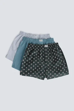 Online Springfield Lot de 3 caleçons à pois bleu