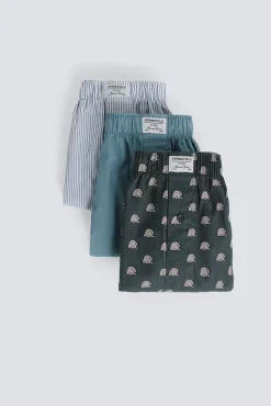 Online Springfield Lot de 3 cale&ccedil;ons &agrave; pois bleu
