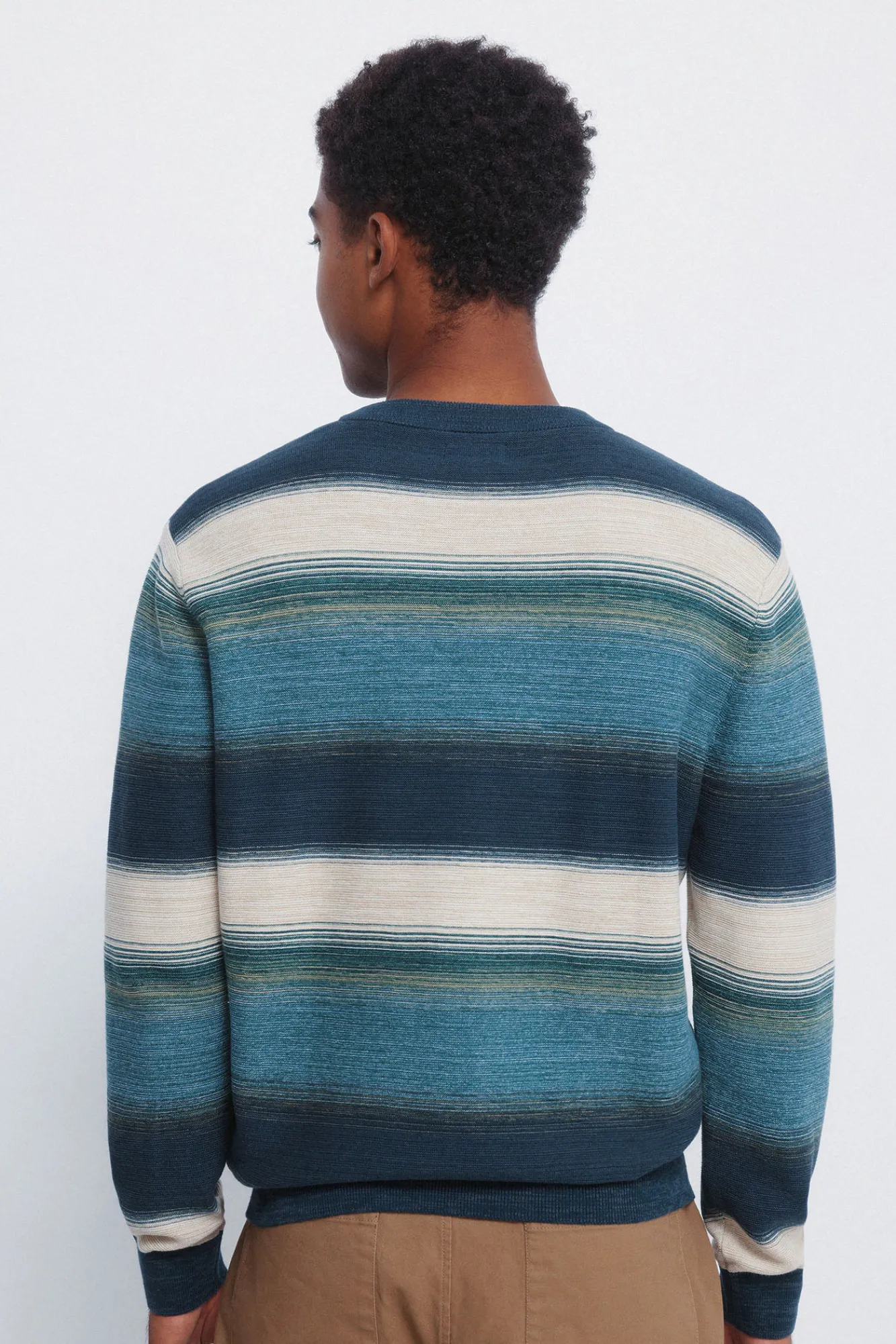 Sale Springfield Maillot structuré à rayures multiples bleu