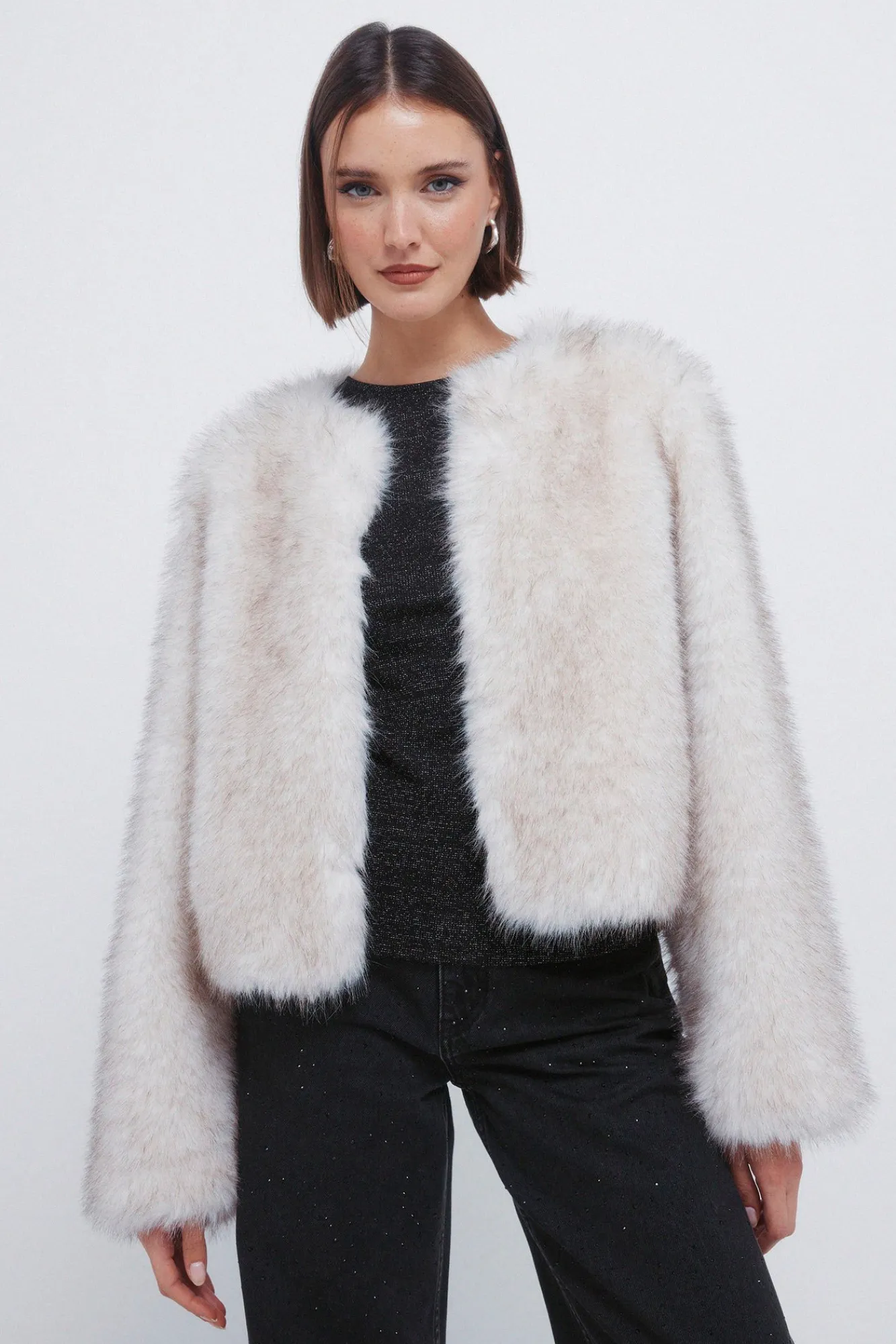 Springfield Manteau de fourrure court nude