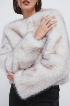 Springfield Manteau de fourrure court nude