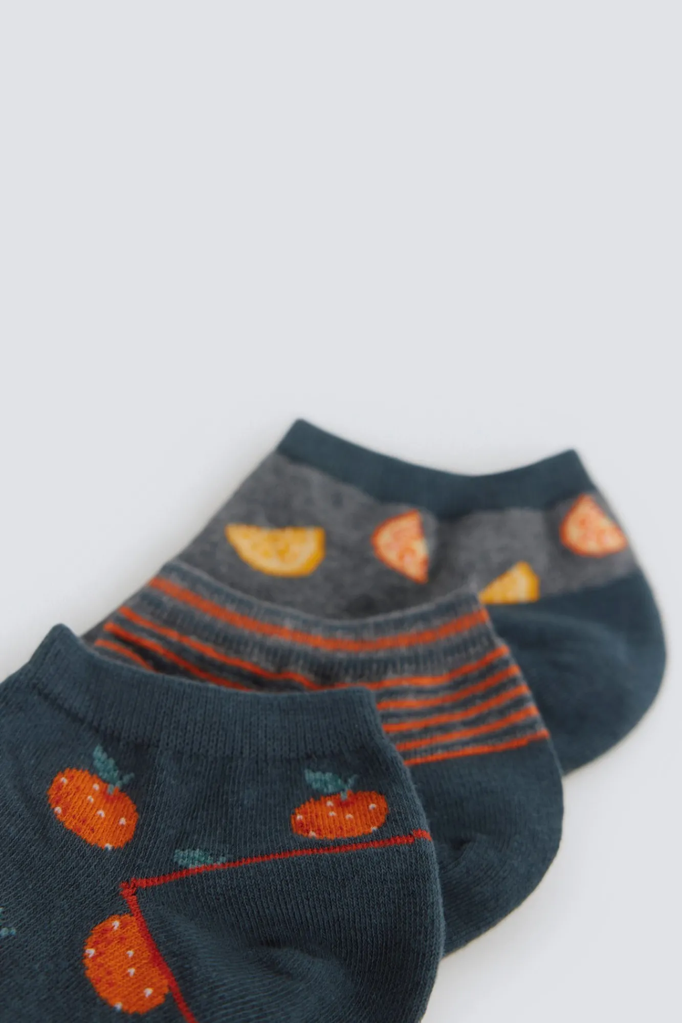 Online Springfield Pack 3 chaussettes chevilles orange rouge