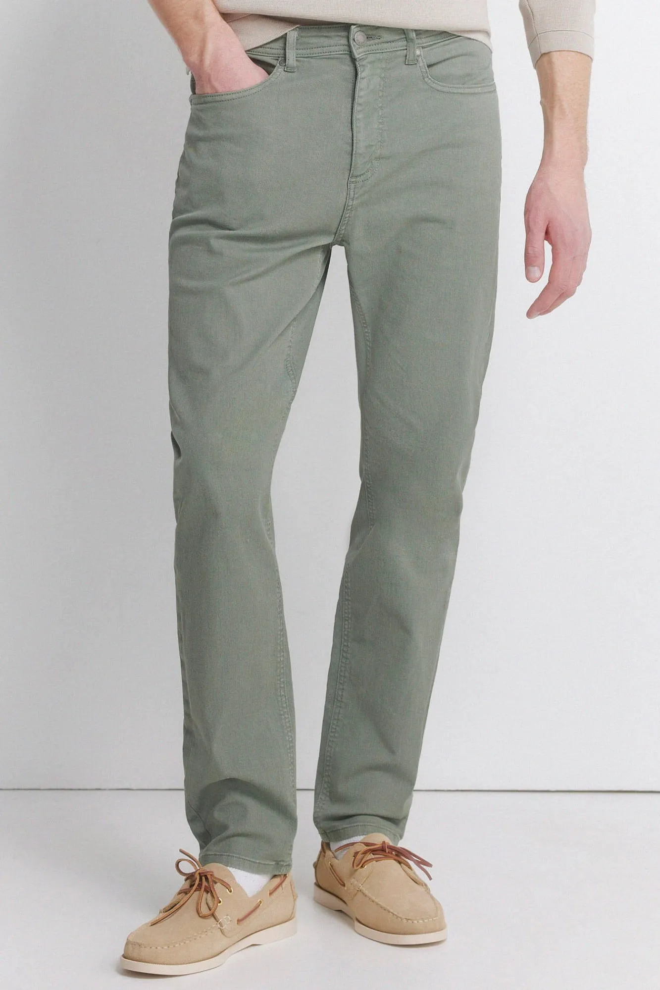 Online Springfield Pantalon 5 poches délavé coupe slim