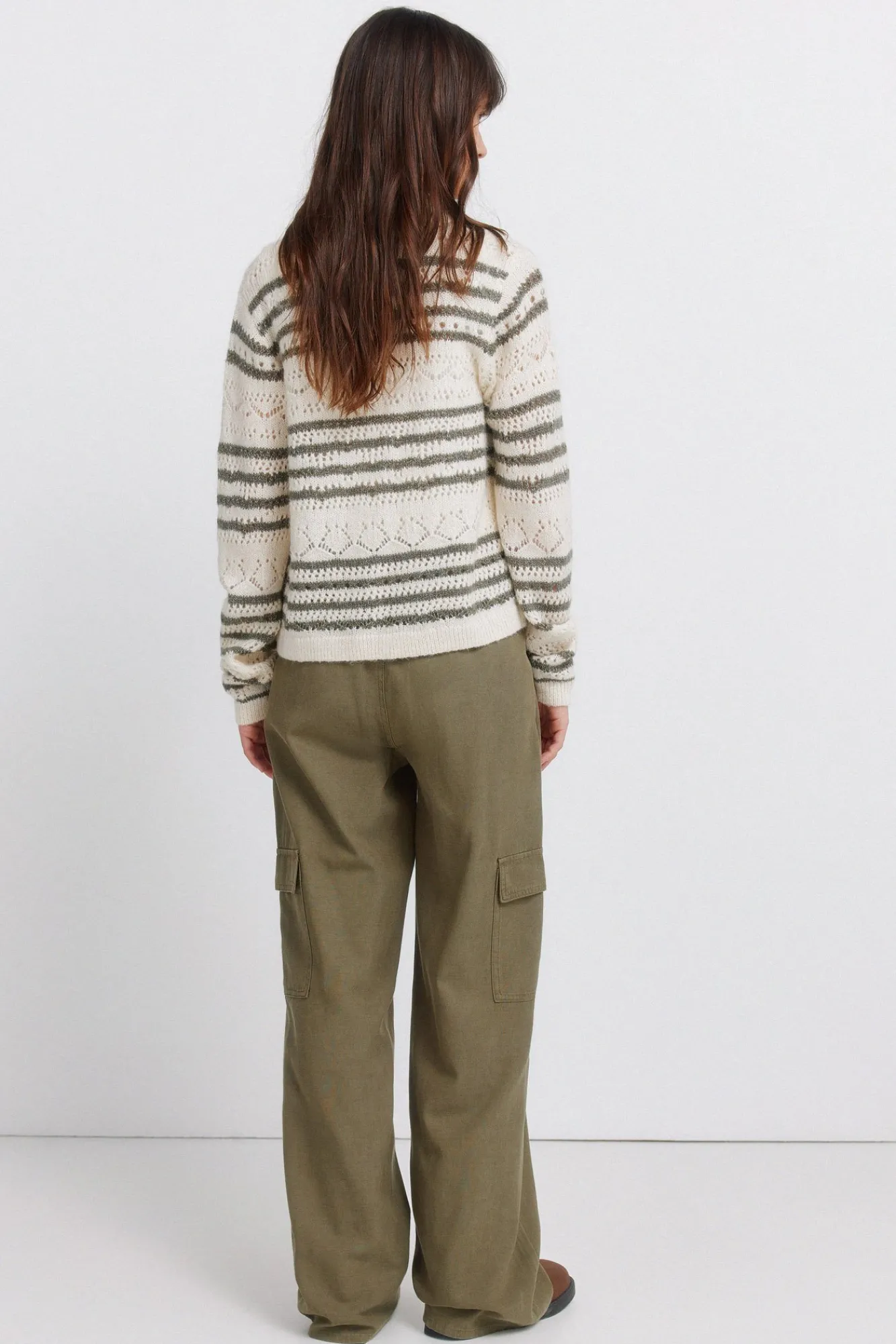 Sale Springfield Pantalon cargo en coton beige