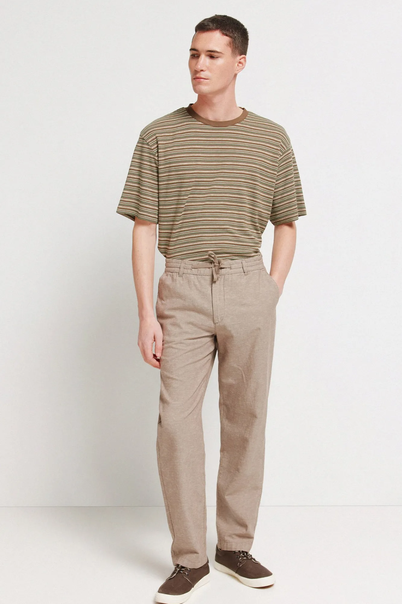 Hot Springfield Pantalon chino comfort fit en lin