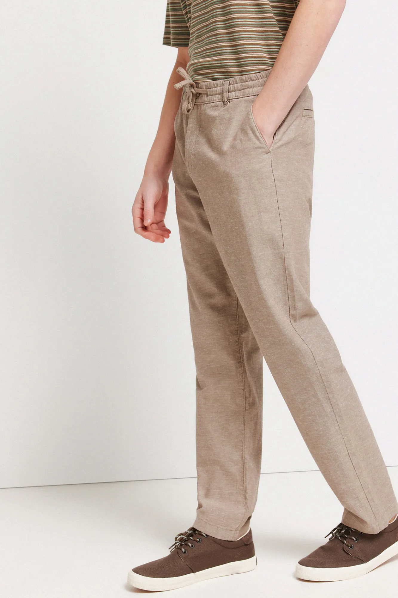 Hot Springfield Pantalon chino comfort fit en lin