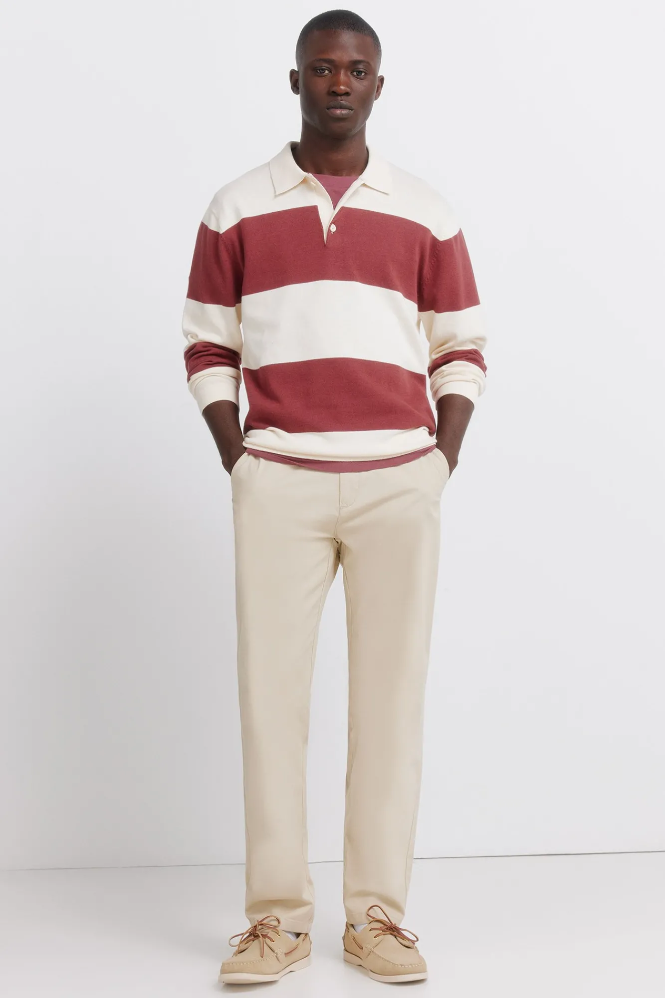 Springfield Pantalon chino confortable coupe slim