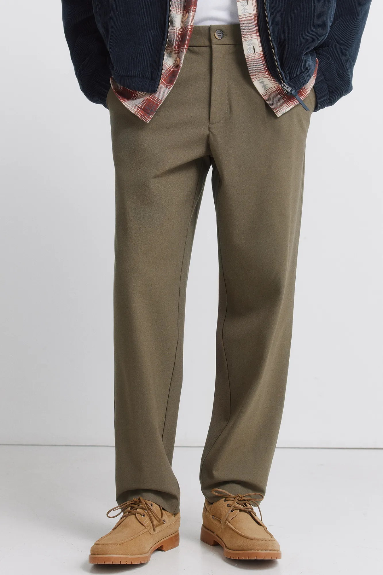 Outlet Springfield Pantalon confort plissé coupe décontractée imprimé