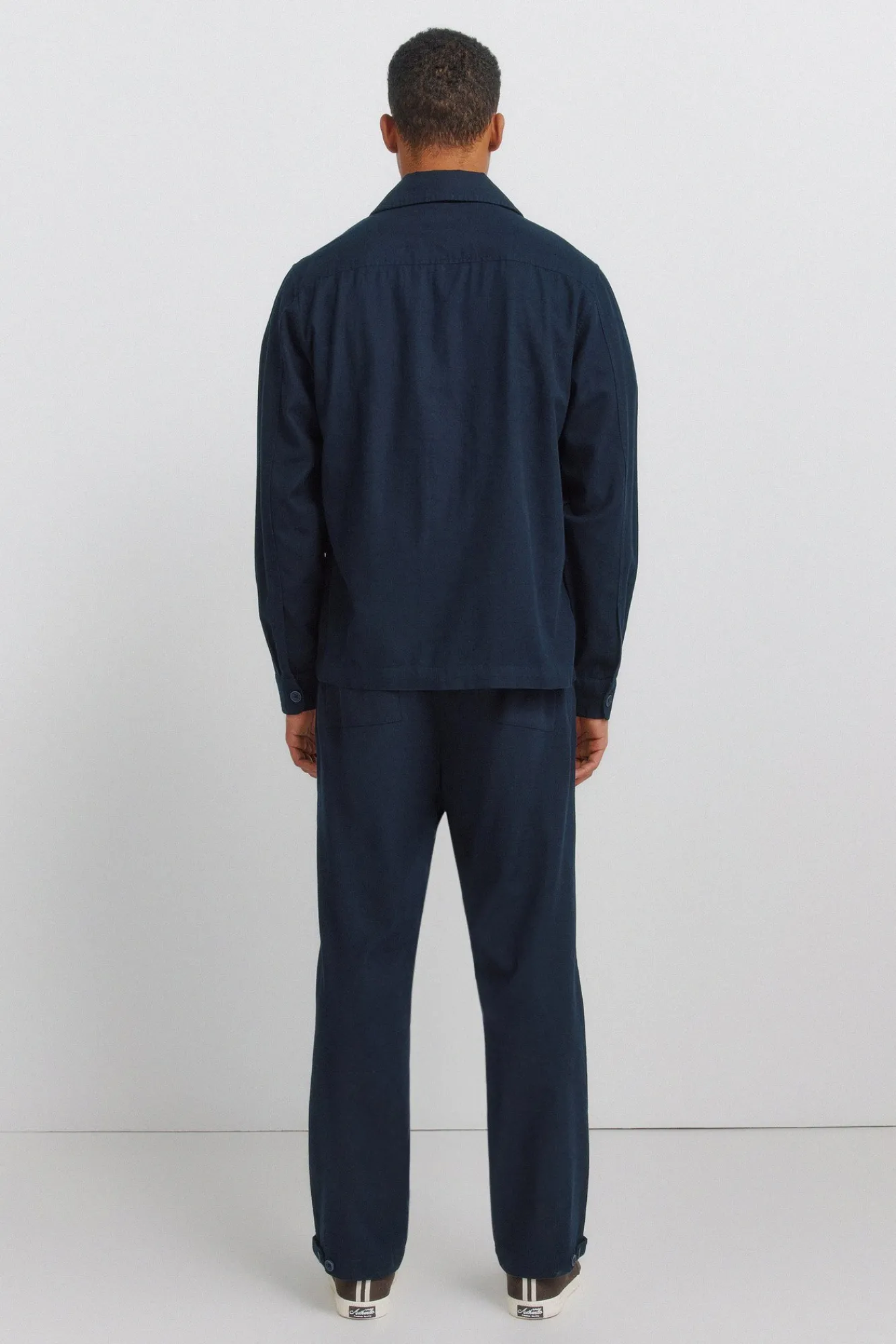 Sale Springfield Pantalon coupe droite en coton bleu
