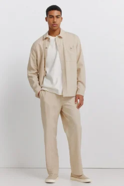 Springfield Pantalon coupe droite en lin