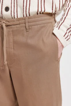 Online Springfield Pantalon dobby coupe droite nude