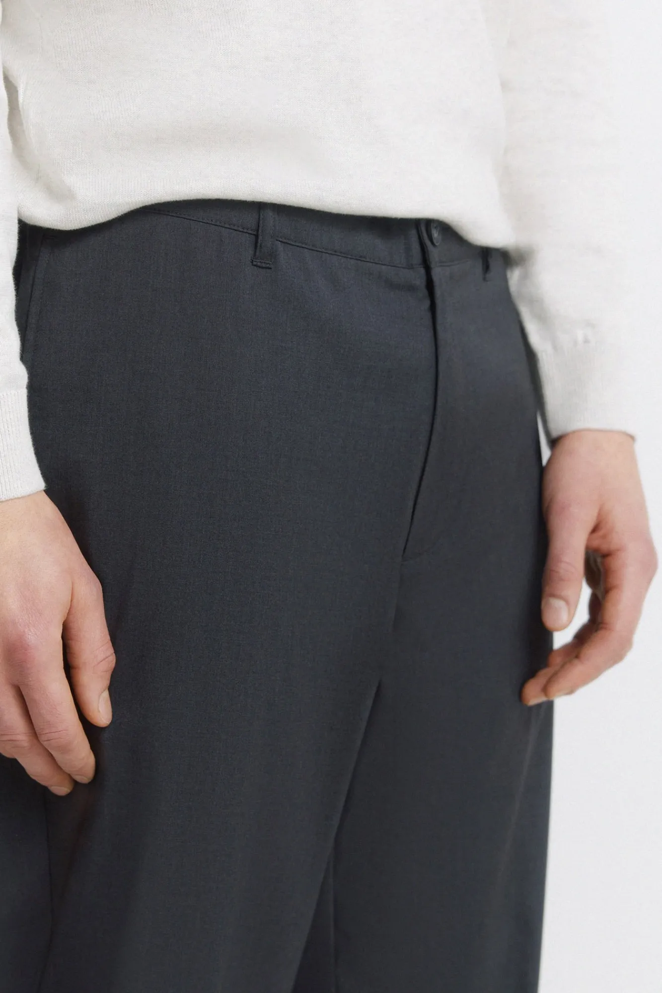 Clearance Springfield Pantalon droit ample gris