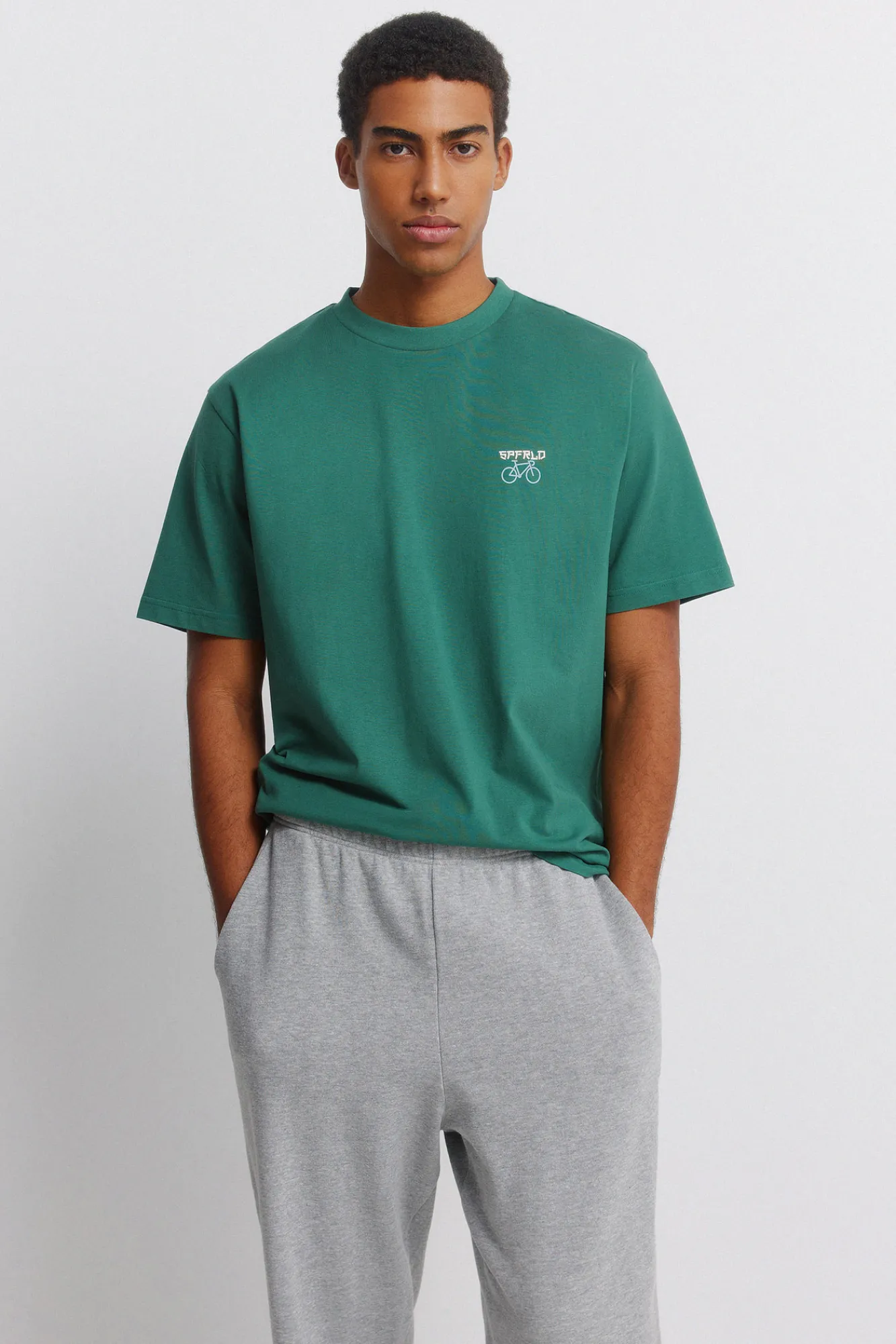 Sale Springfield Pantalon jogger ample gris