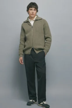 Best Springfield Pantalon rayures coupe droite gris