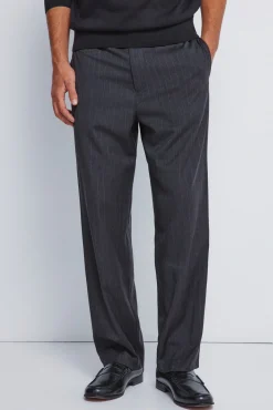 Best Springfield Pantalon rayures coupe droite gris