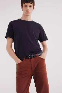 New Springfield Pantalon slim 5 poches rouge