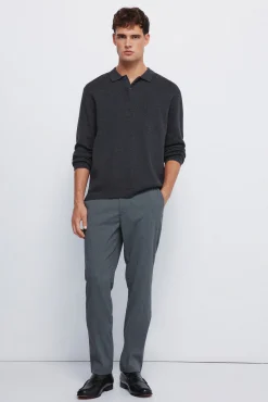 Hot Springfield Pantalon slim fit structuré gris