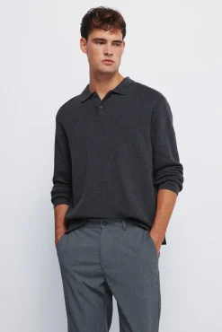 Hot Springfield Pantalon slim fit structur&eacute; gris