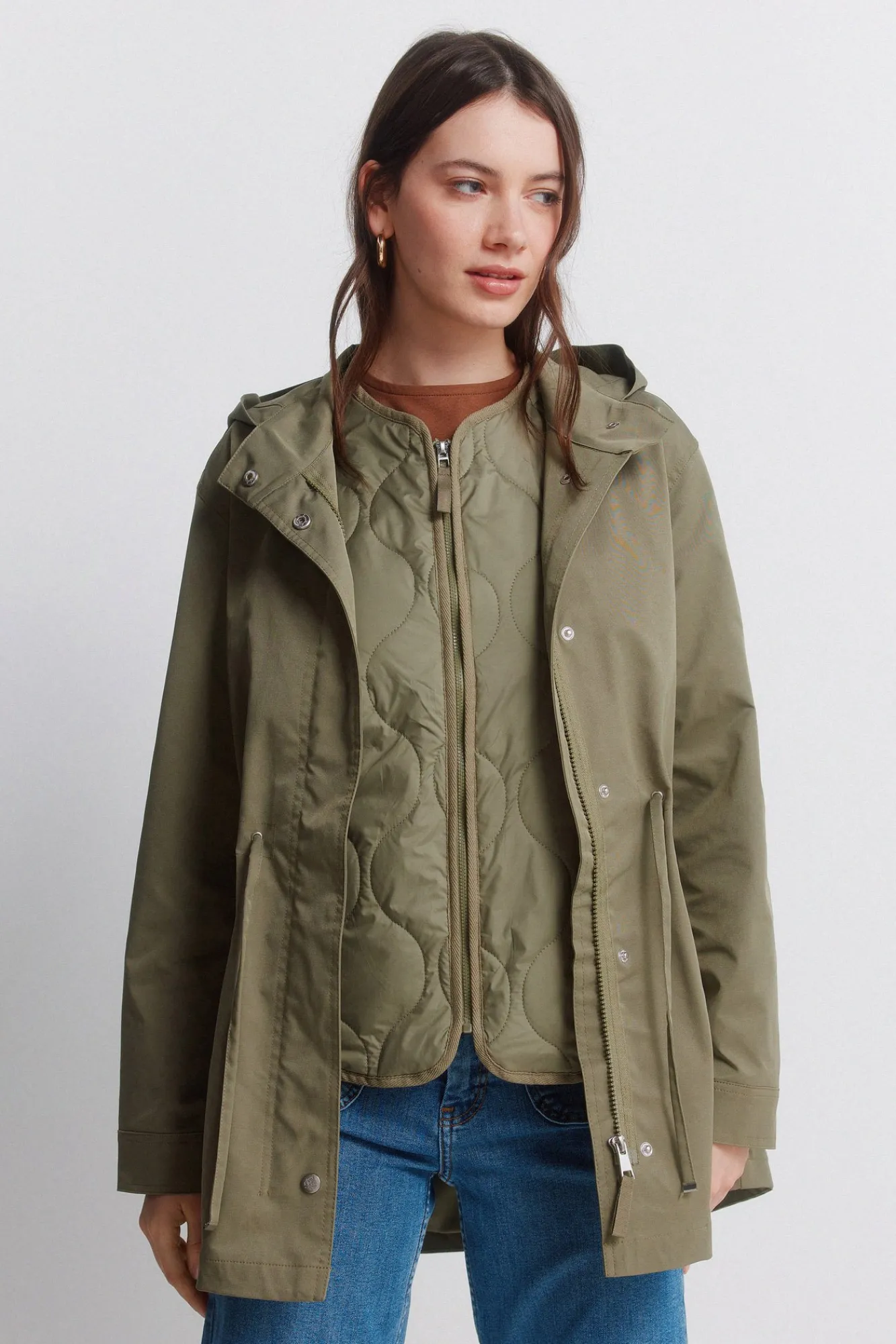 Online Springfield Parka à capuche déperlante
