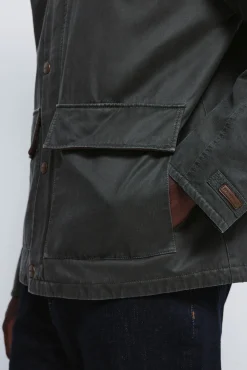 Springfield Parka courte avec col en velours côtelé