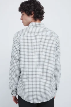 New Springfield Petite chemise à carreaux blanc
