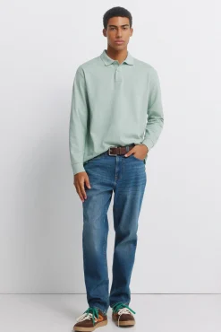 Online Springfield Polo basique manches longues regular fit