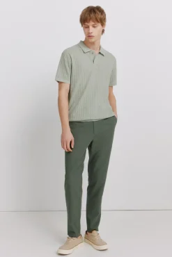 Clearance Springfield Polo basique structur&eacute; vert