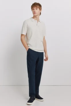 Online Springfield Polo basique structuré gris