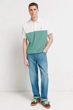 New Springfield Polo coupe regular fit en piqu&eacute;