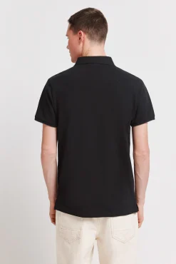 New Springfield Polo en piqué coupe slim à poignets contrastants