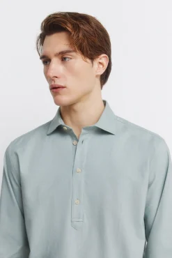 Discount Springfield polo Oxford l&eacute;ger vert