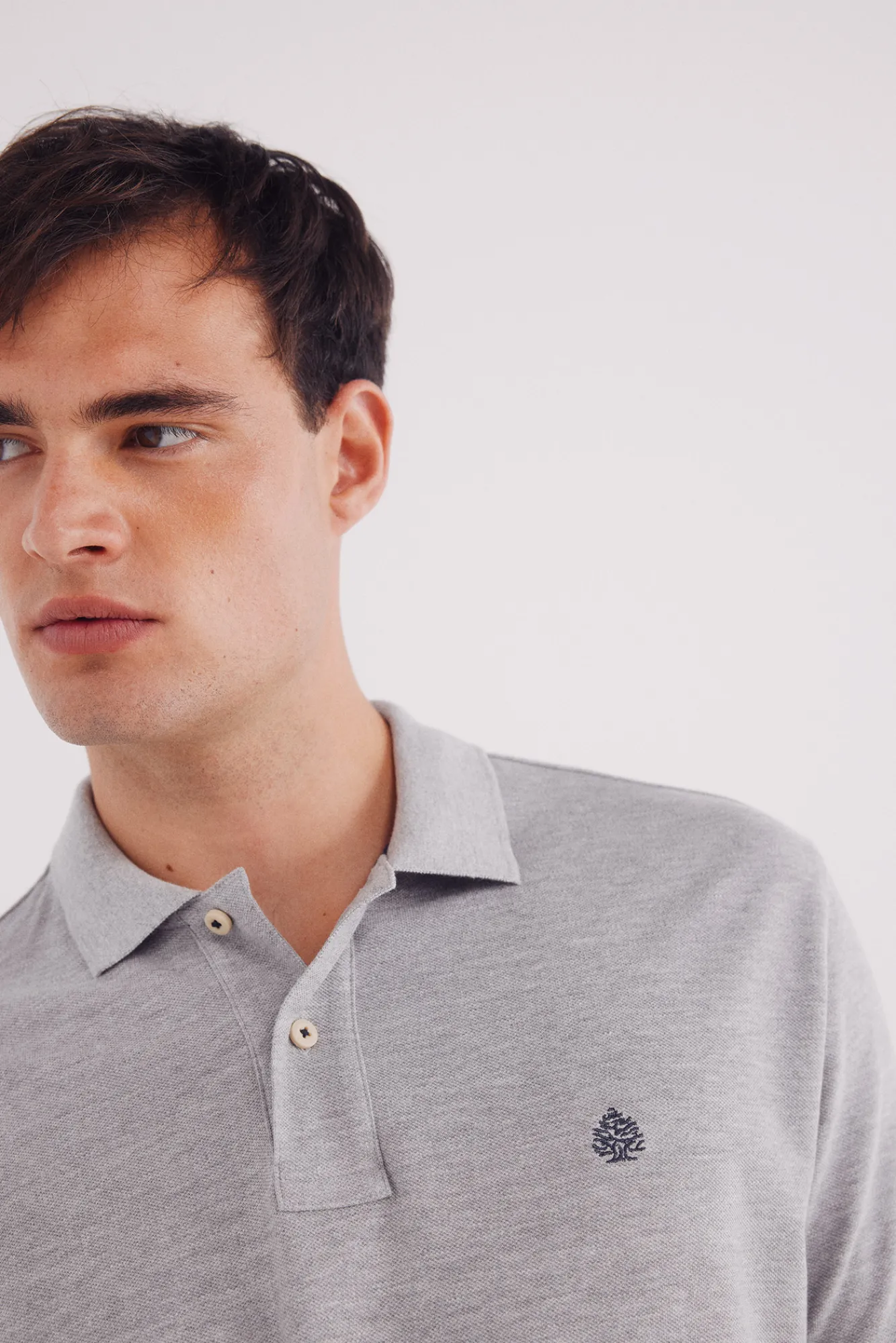 Sale Springfield Polo piqué basique regular fit gris
