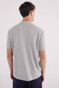 Sale Springfield Polo piqué basique regular fit gris