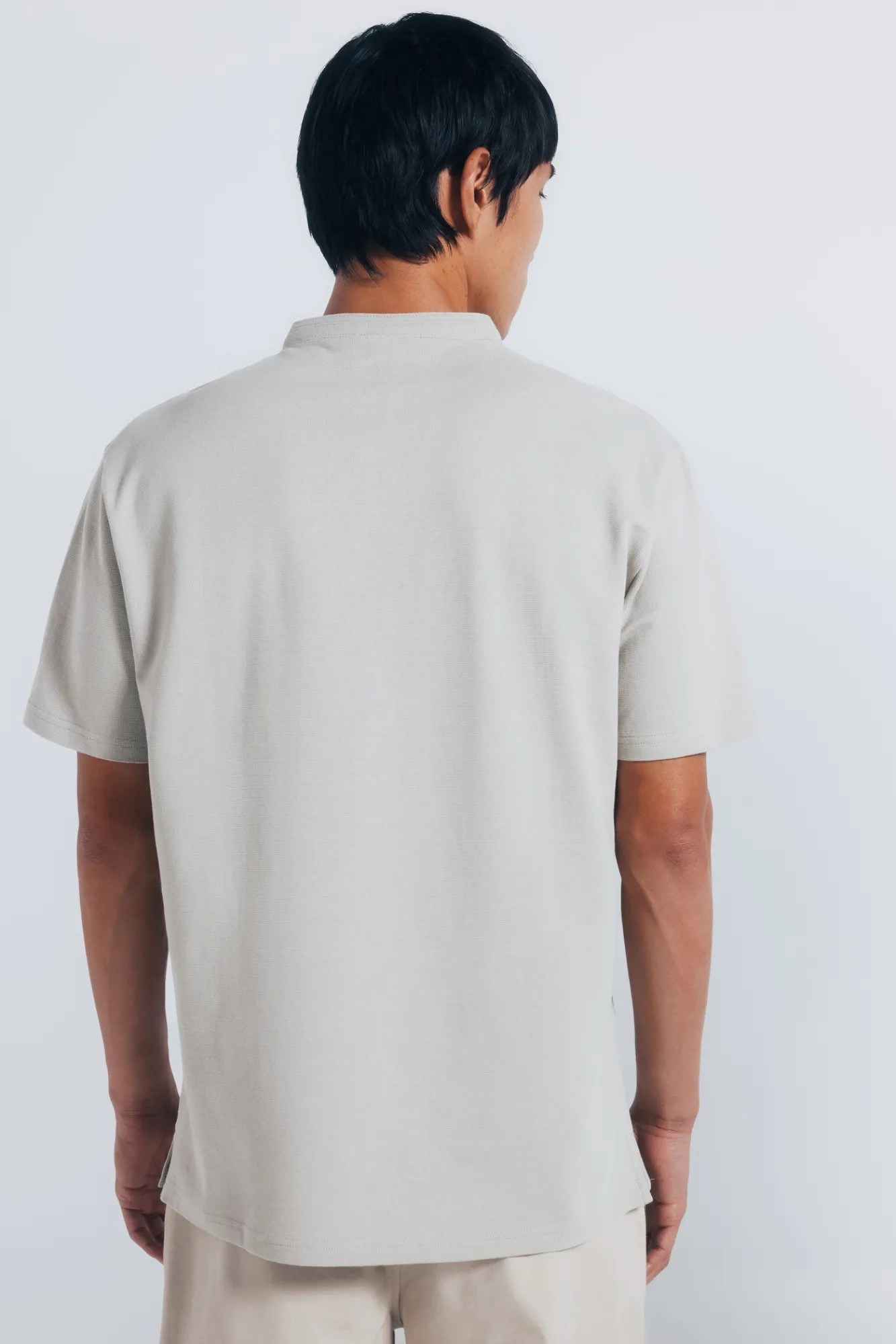 New Springfield Polo piqué col mao coupe classique beige