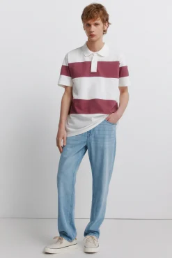 Discount Springfield Polo piqué color block coupe regular fit