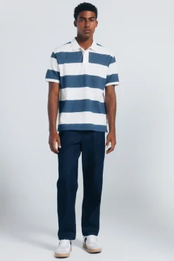 Clearance Springfield Polo piqué coupe classique à larges rayures