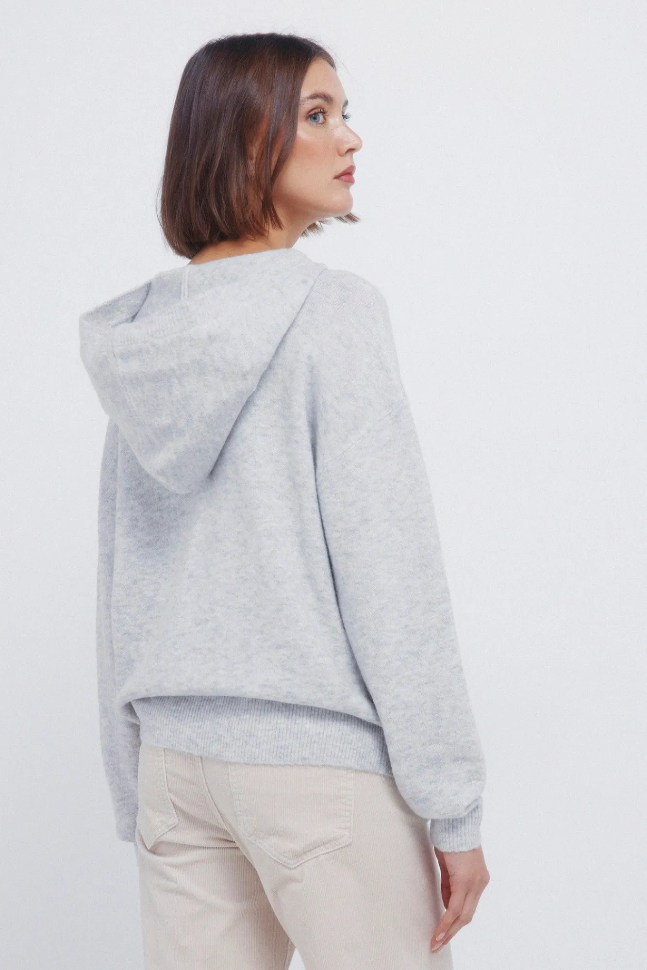 Hot Springfield Pull à capuche « Ski » gris