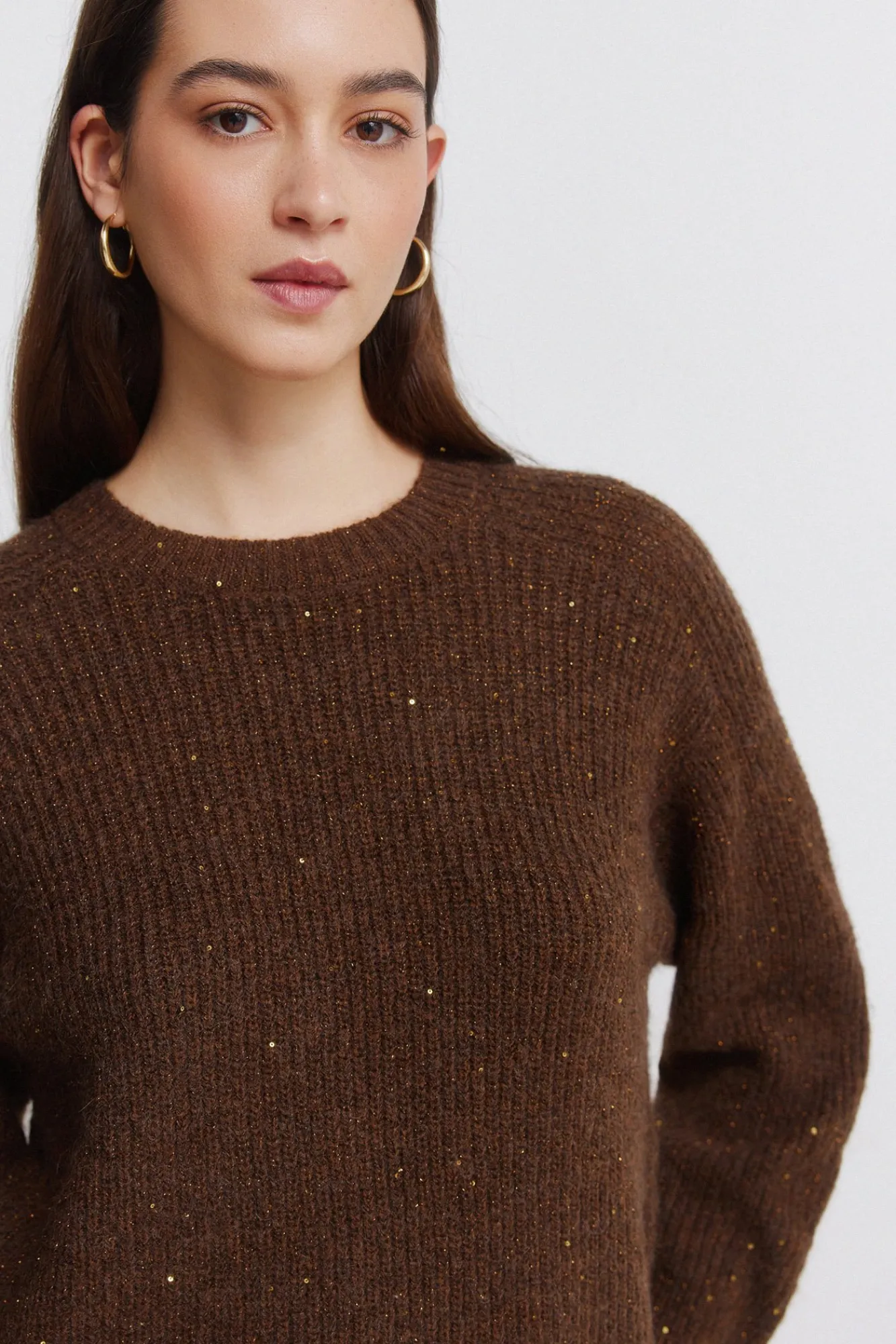 Online Springfield Pull à paillettes nude