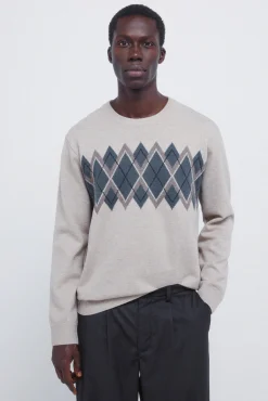 Springfield Pull de Noël en jacquard marron