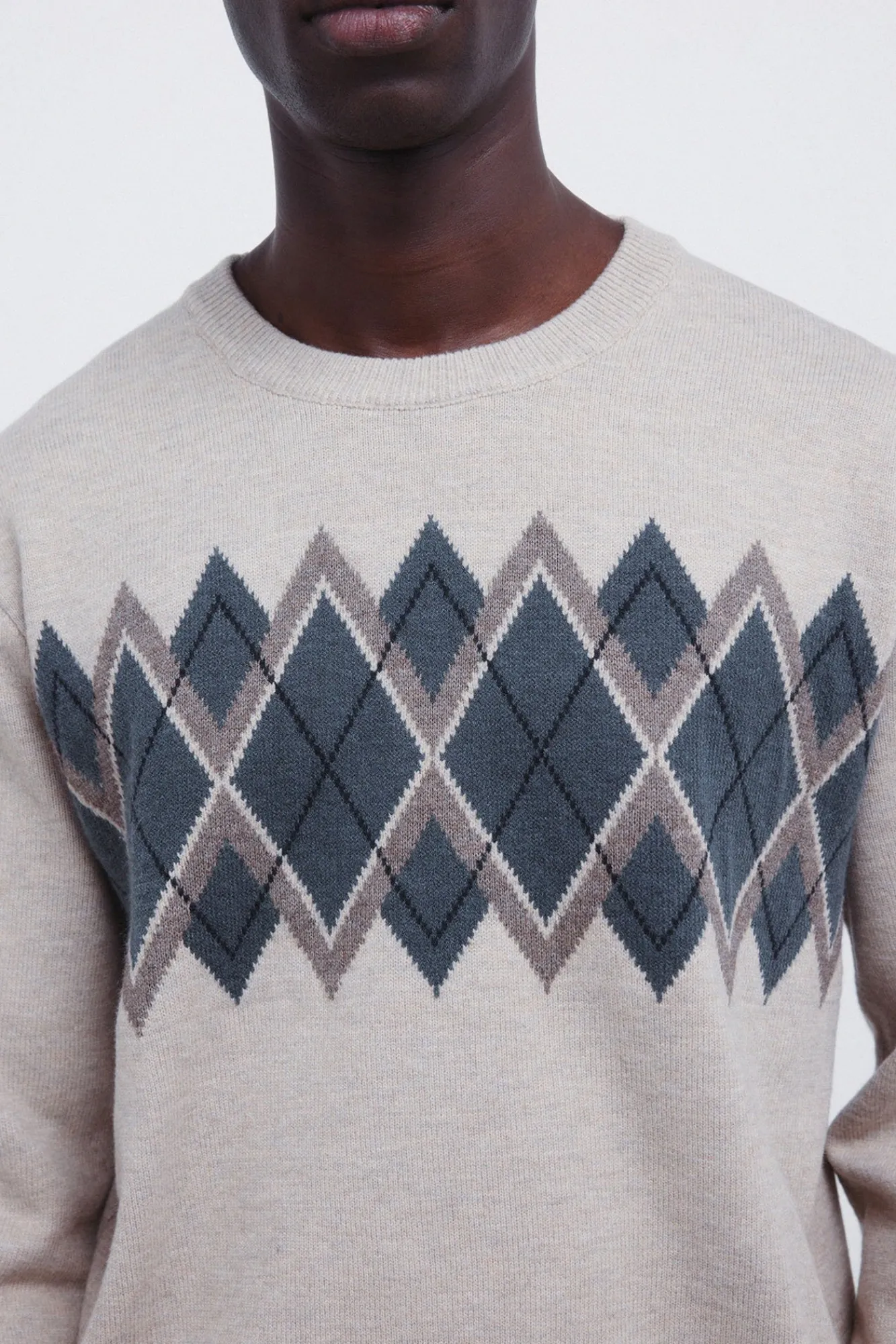 Springfield Pull de Noël en jacquard marron