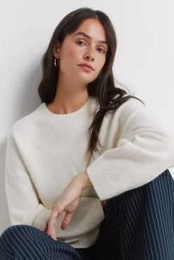 Hot Springfield Pull &eacute;paules tombantes marron