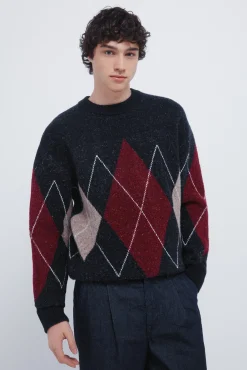 Discount Springfield Pull fantaisie à motifs de losanges imprimé