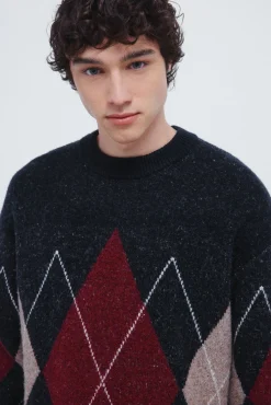 Discount Springfield Pull fantaisie à motifs de losanges imprimé