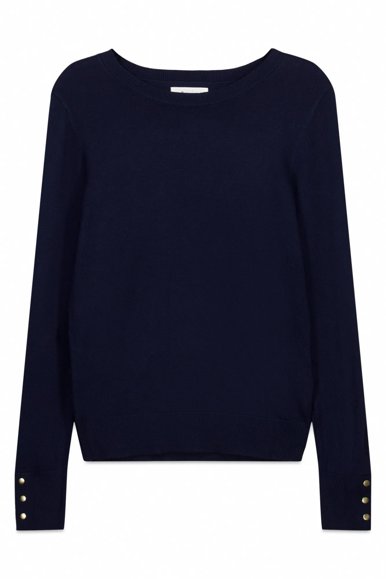 Sale Springfield Pull fin boutons poignets bleu