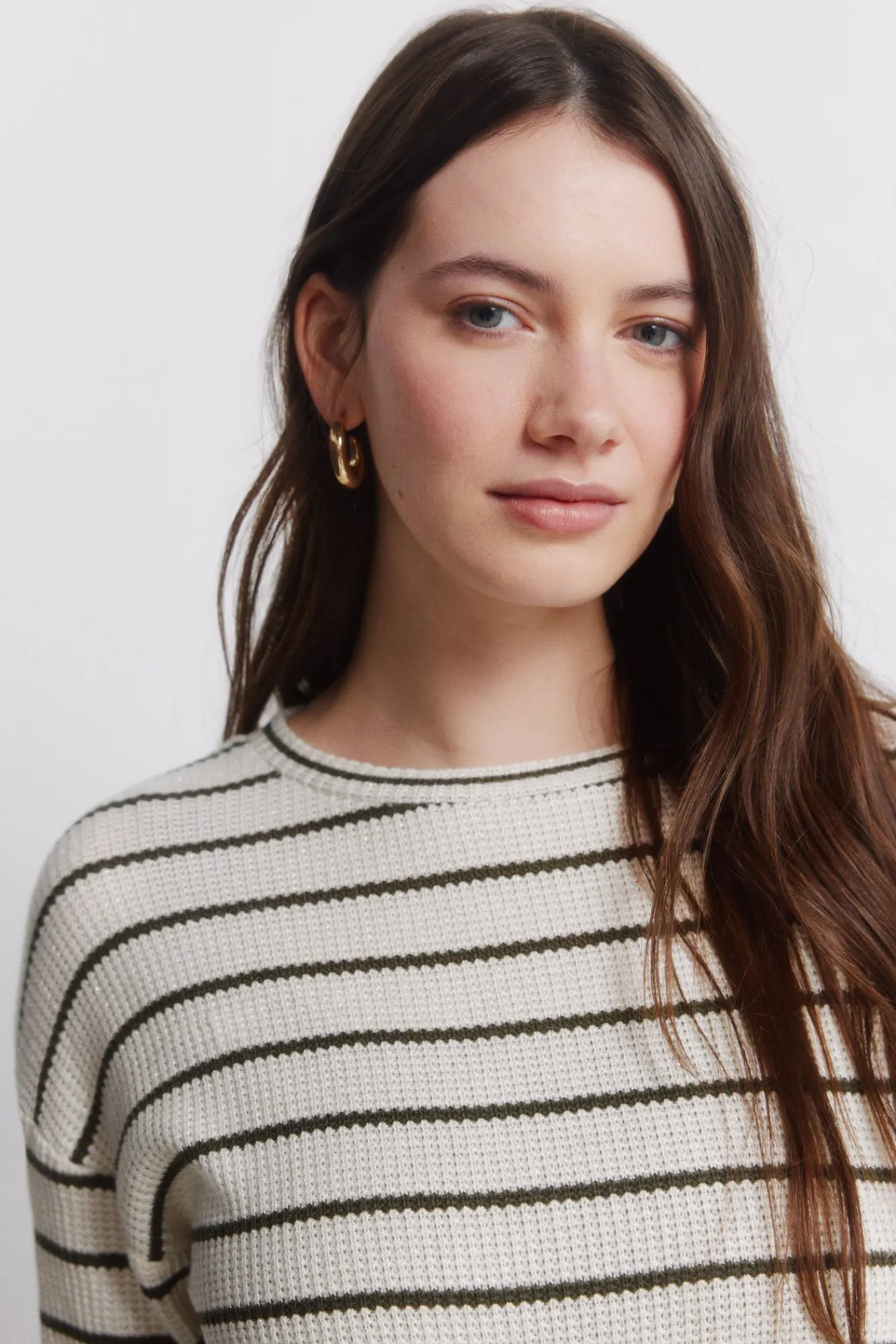 Online Springfield Pull fin manches longues à rayures