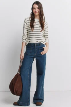 Online Springfield Pull fin manches longues à rayures