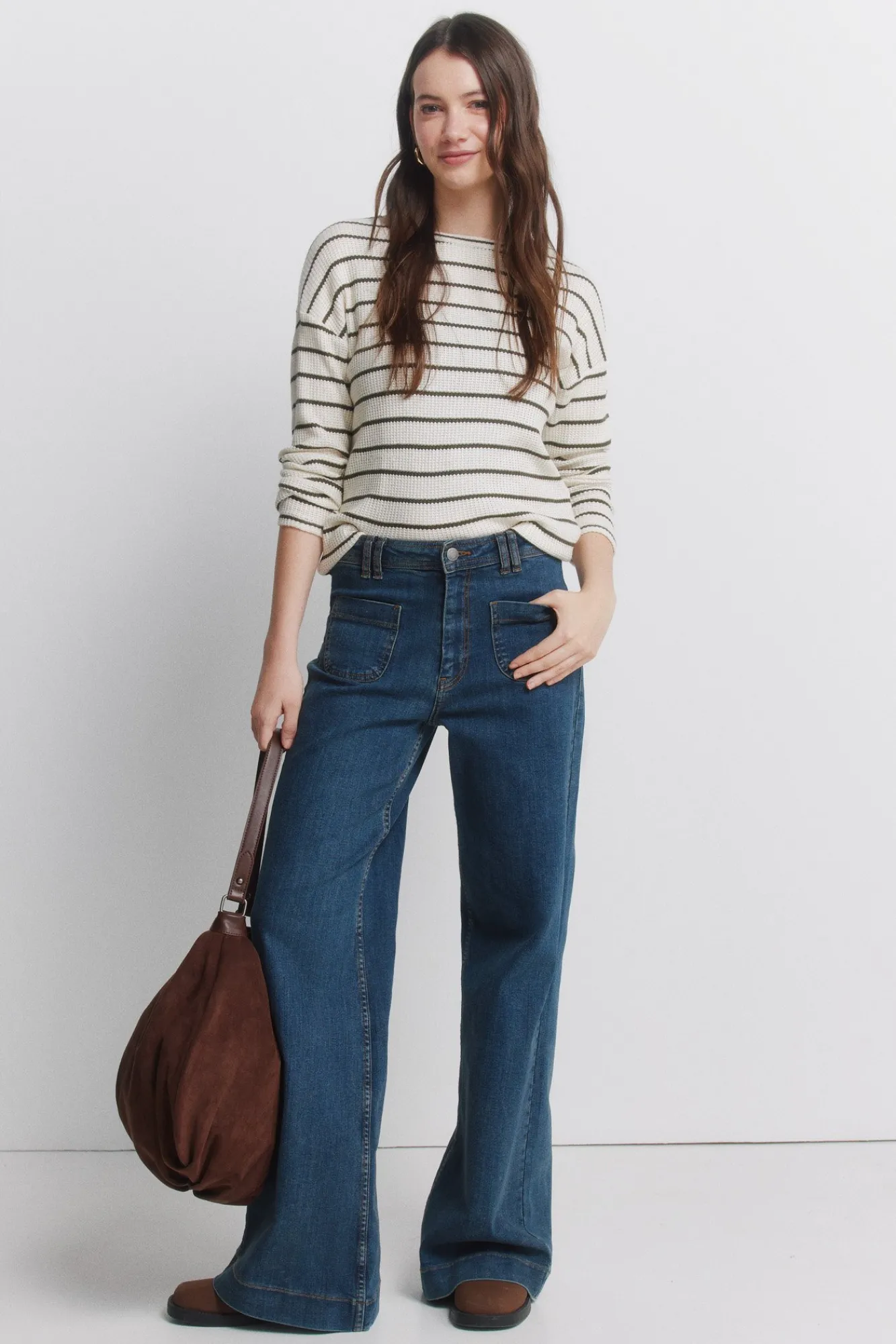 Online Springfield Pull fin manches longues à rayures