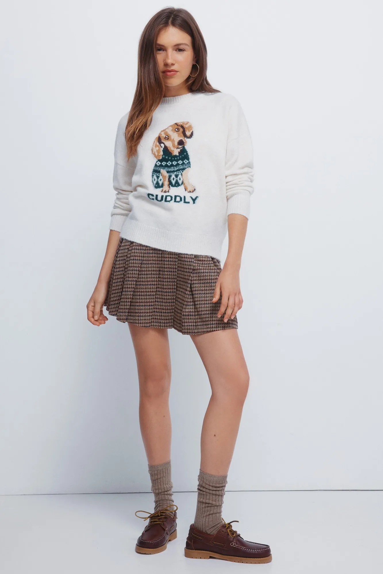 Online Springfield Pull intarsia pour chien «Cuddly» blanc