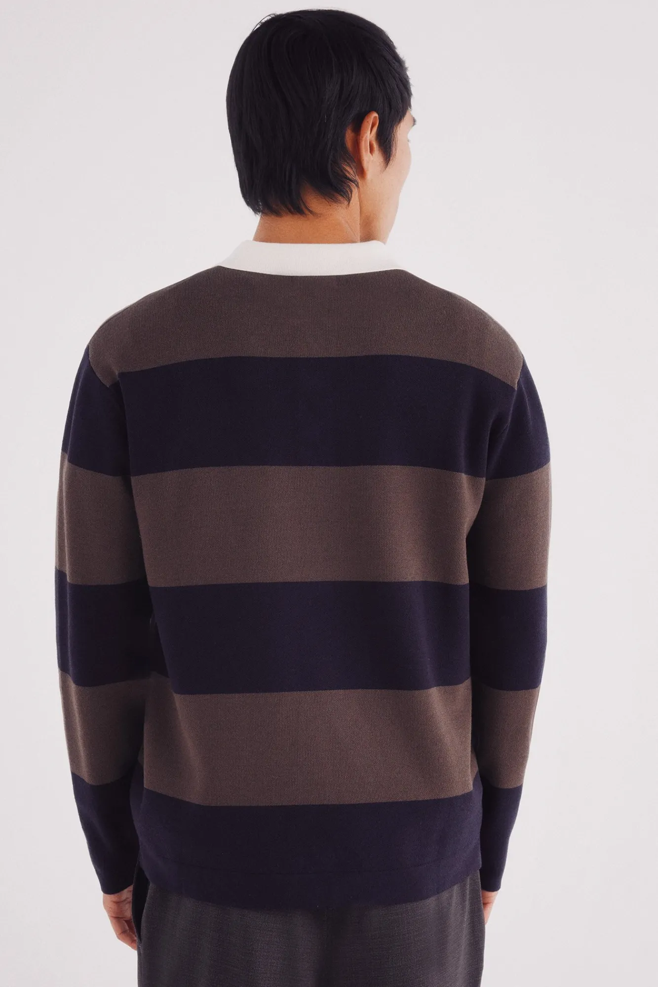 Outlet Springfield Pull polo à larges rayures nude
