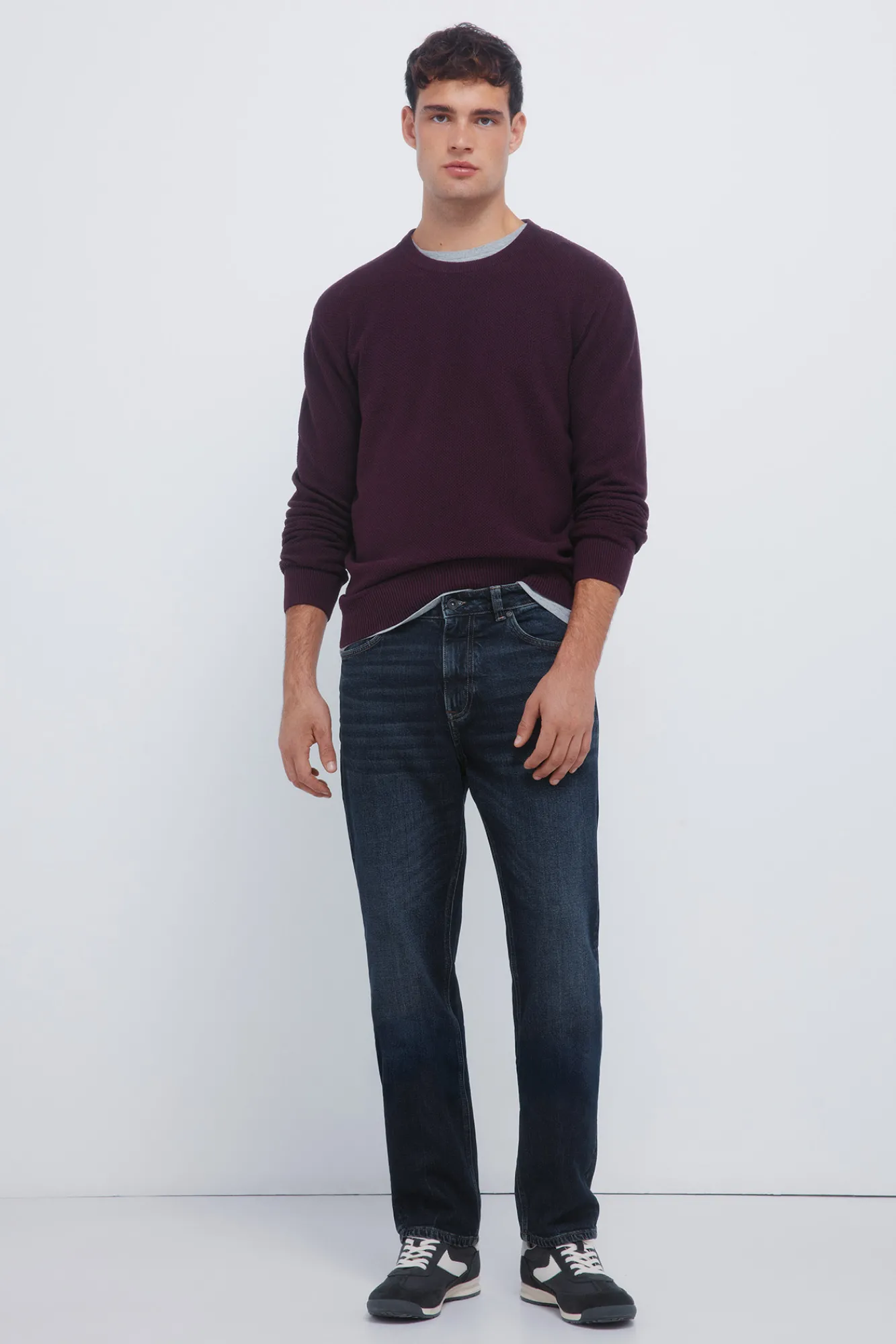 Hot Springfield Pull structuré rouge